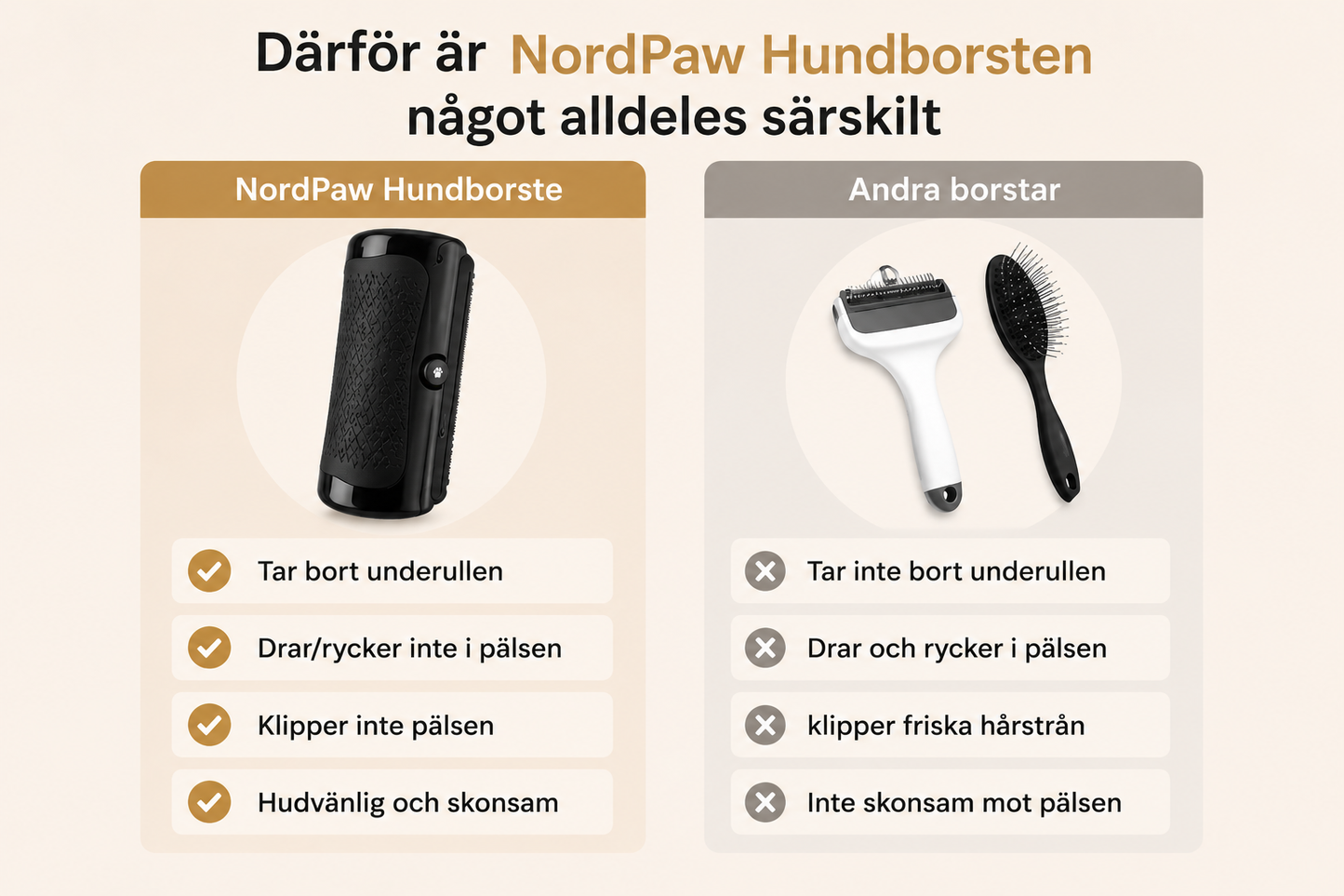 NordPaw™ Hundborste